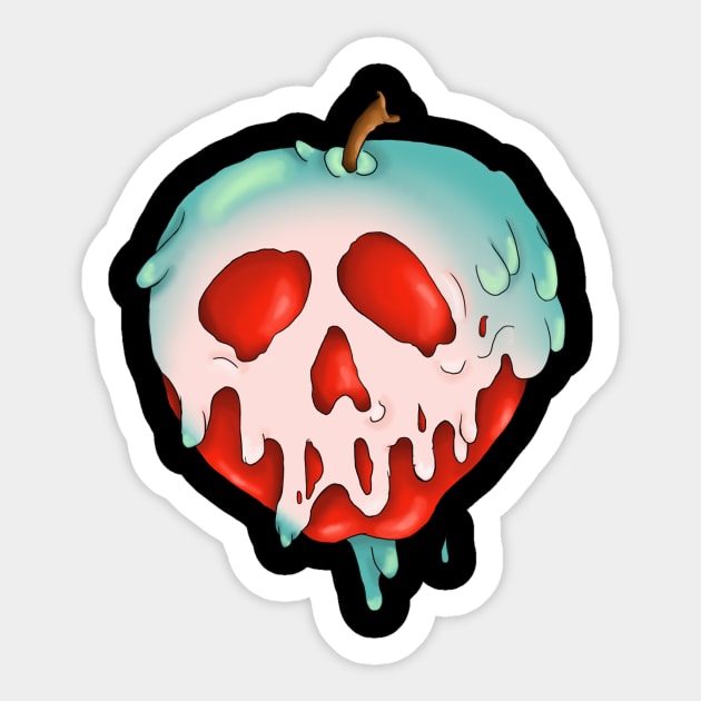 Poisoned Apple Sticker by Littlepancake